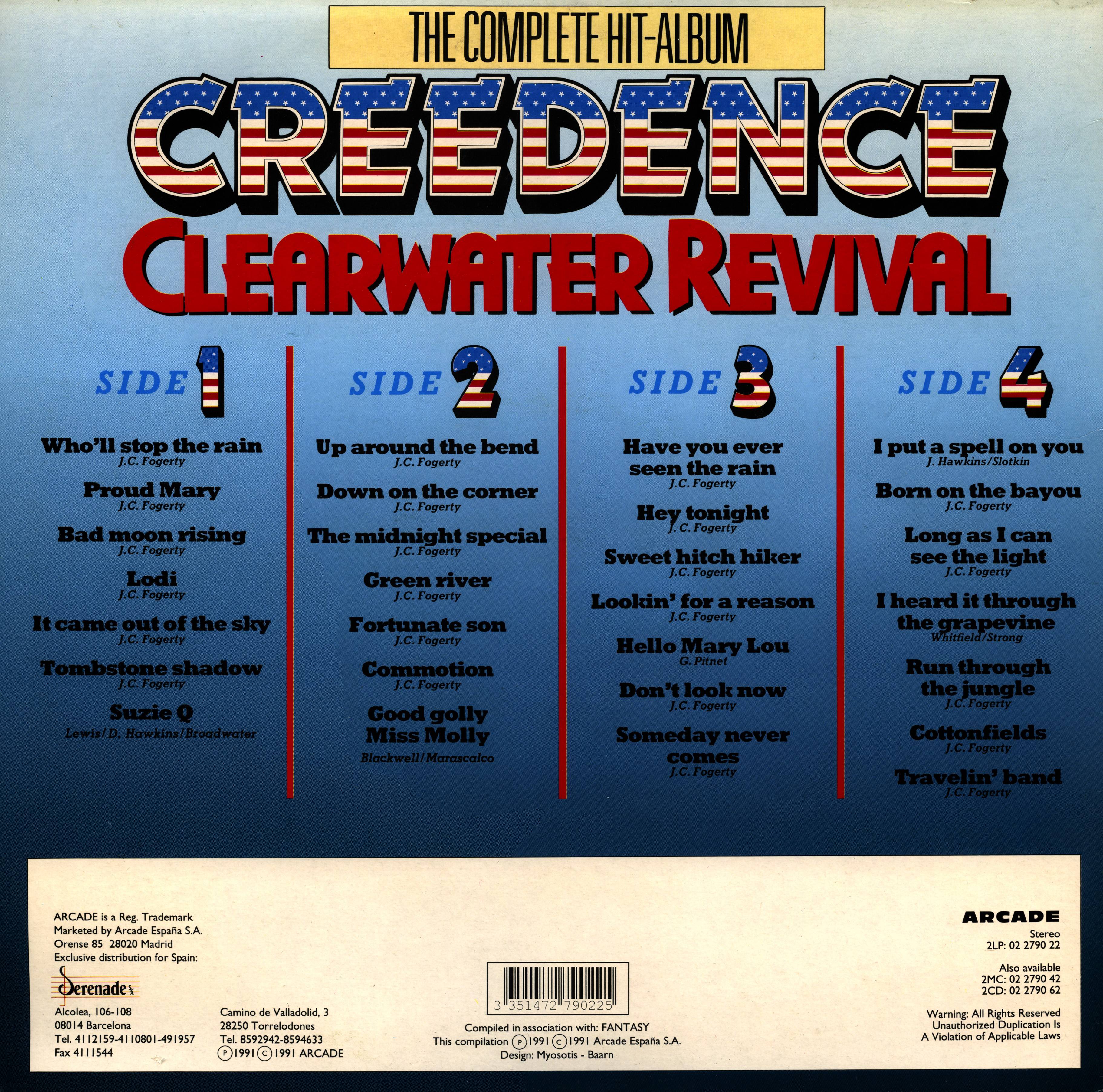 Creedence Clearwater Revival The Complete Hit Album [lp ak esp]